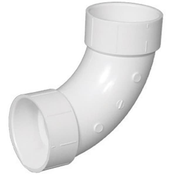 Charlotte Pipe And Foundry Charlotte Pipe & Foundry PVC003041000HA 90 deg PVC-Dwv Long Sweep Elbow; 3 in. 47548 - main